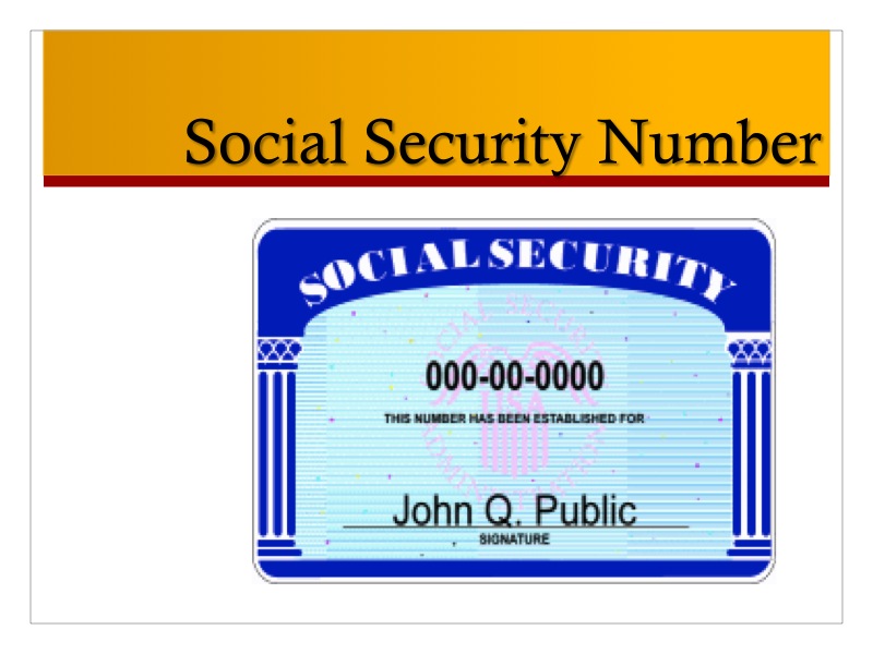 Social Security Number